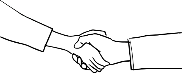 Bi pertsonen arteko akordioa irudikatzeko irudia